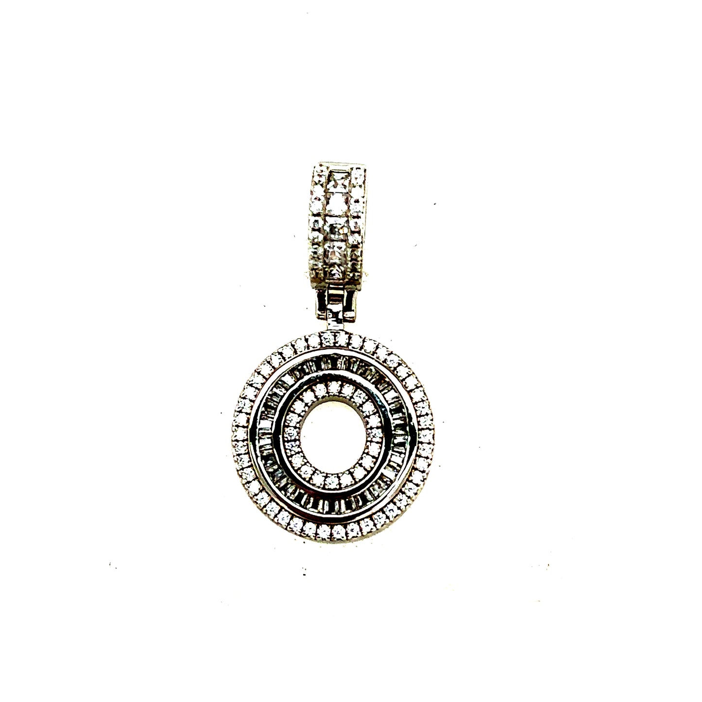 925 S.S. CZ Stone Letter O Pendant