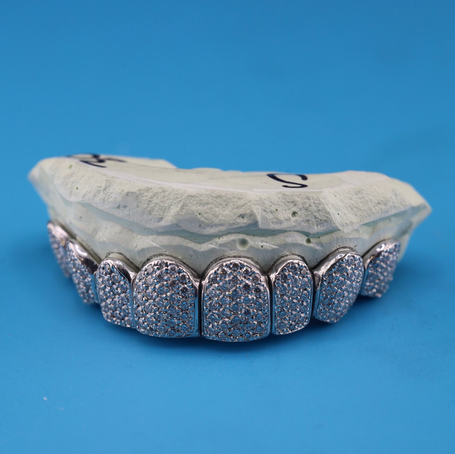 Silver Moissanite Grillz