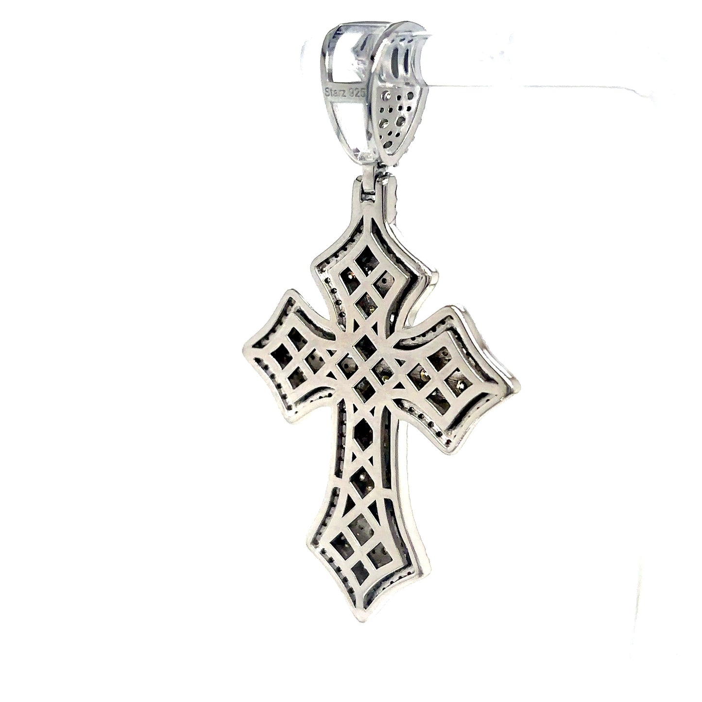 925 S.S. VVS Moissanite Cross Pendant