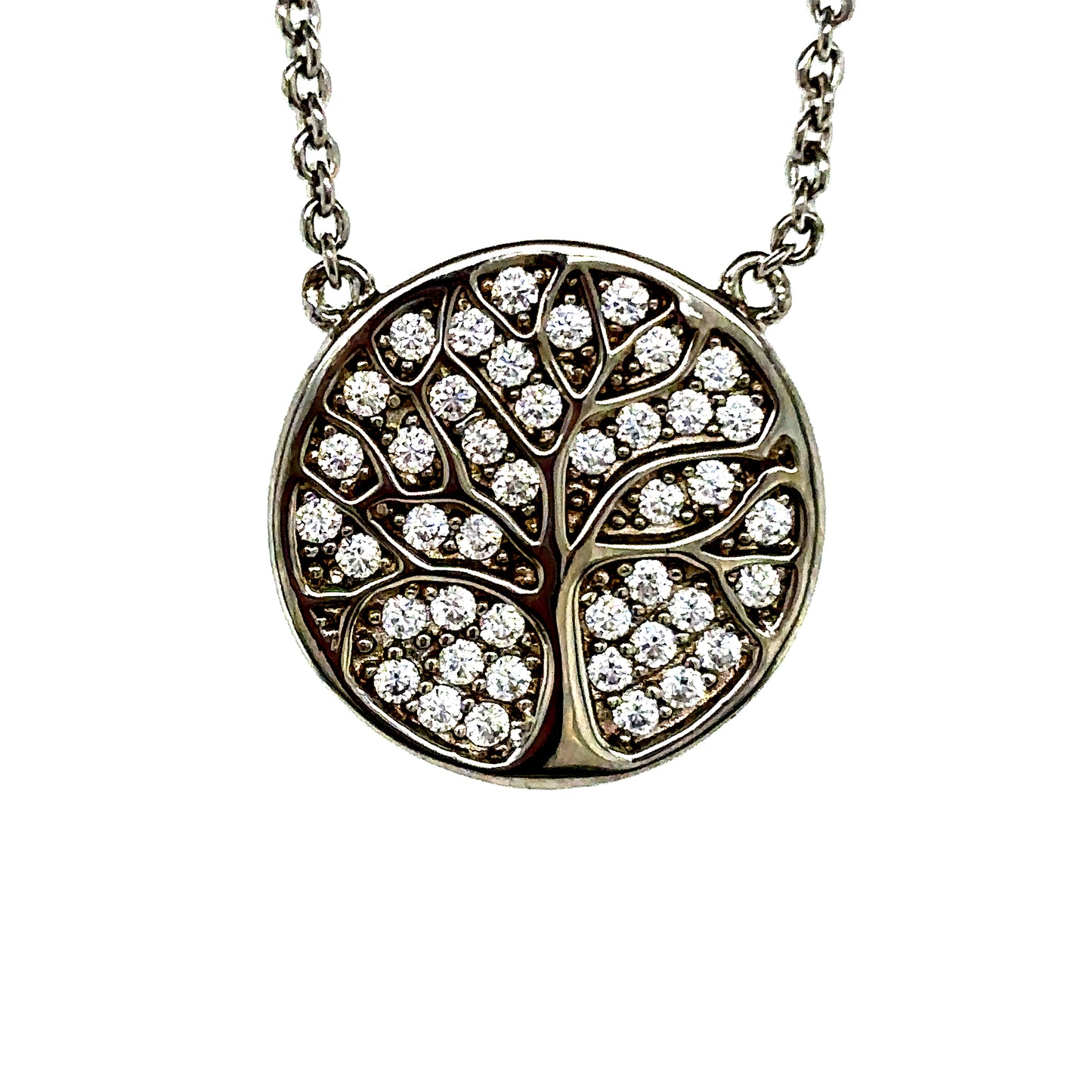 925 S.S. Tree of Life Swarovski Crystal Necklace