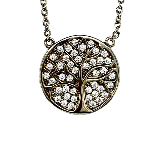 925 S.S. Tree of Life Swarovski Crystal Necklace