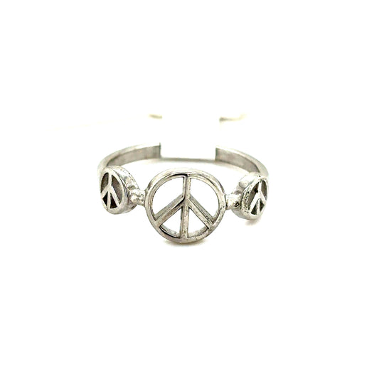 925 S.S. Peace Sign Ring