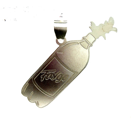 925 Sterling Silver Faygo Bottle Pendant