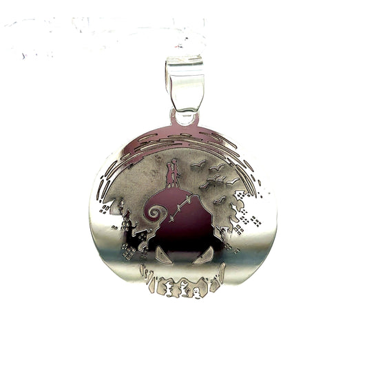 925 Sterling Silver Nightmare Before Christmas Pendant