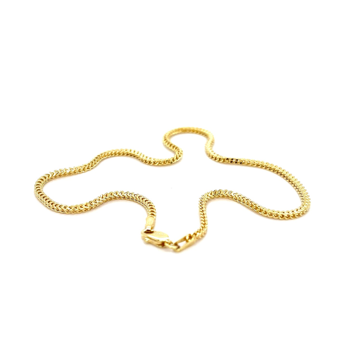 10k Gold Semi-Solid Franco Bracelet/Anklet