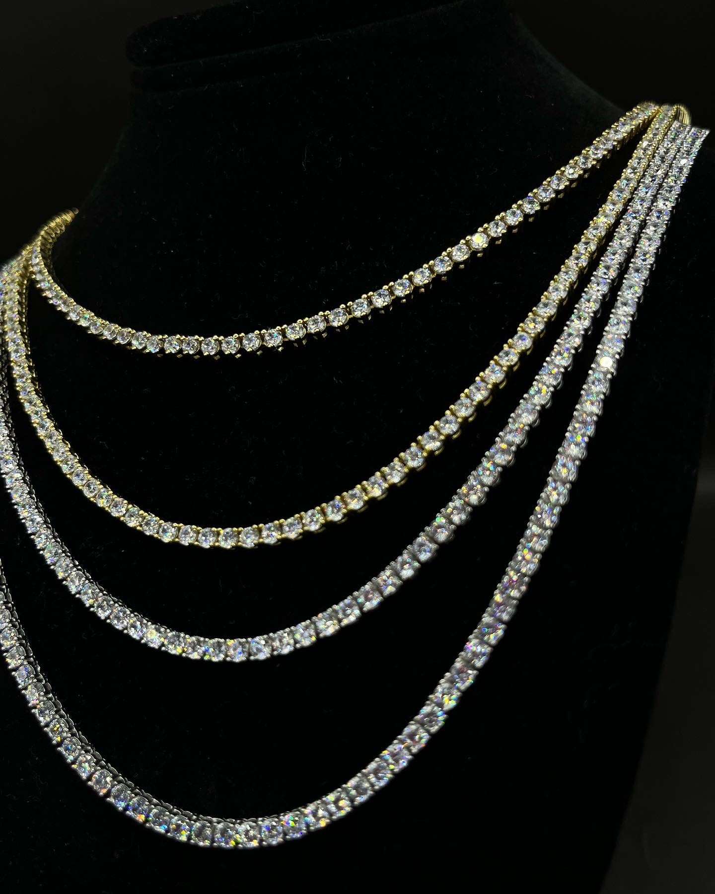 925 S.S. VVS Moissanite Tennis Chain