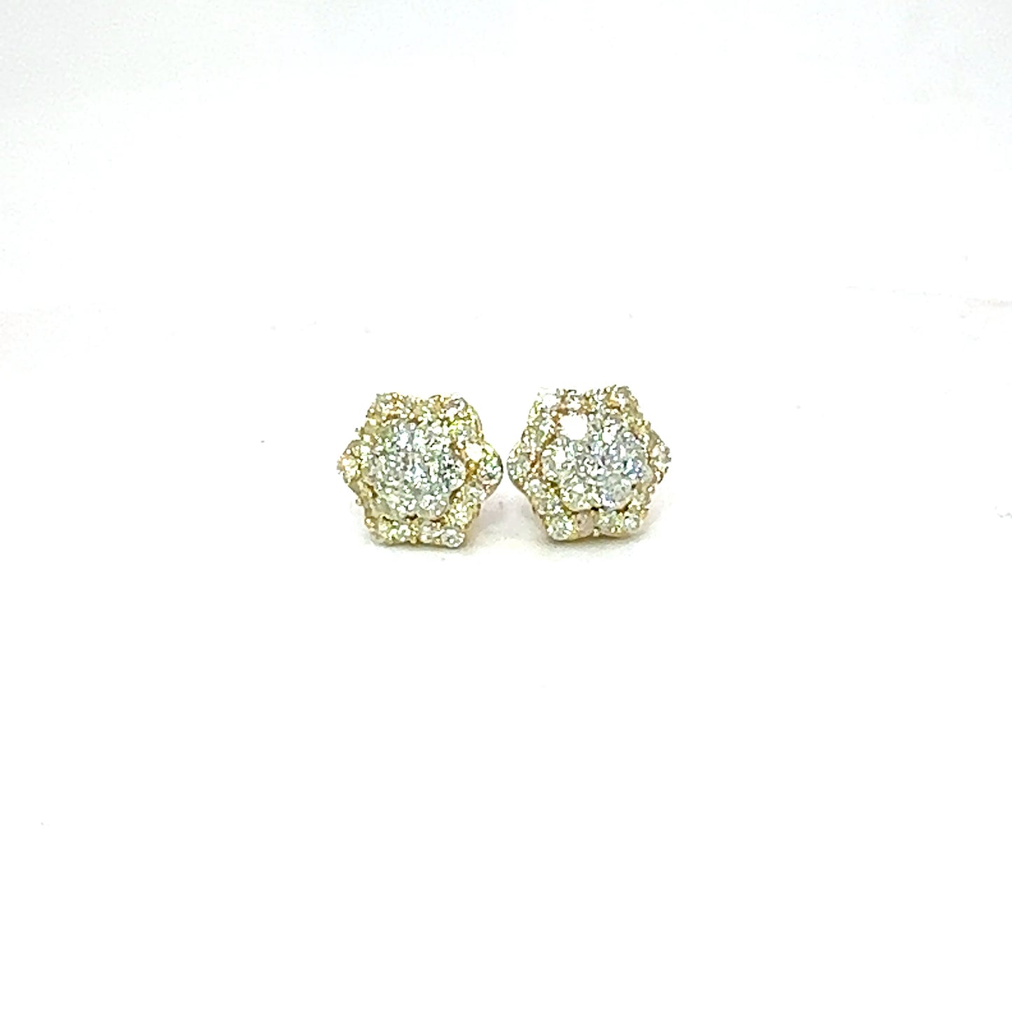 14k Gold Diamond Earrings
