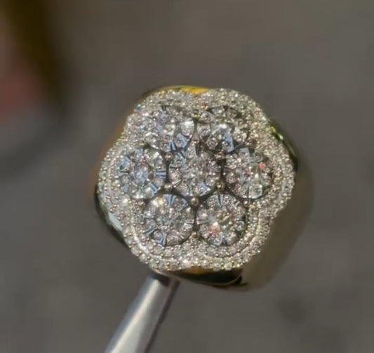 2-tier flower set champion ring