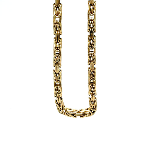 10k Gold Byzantine Style Chain