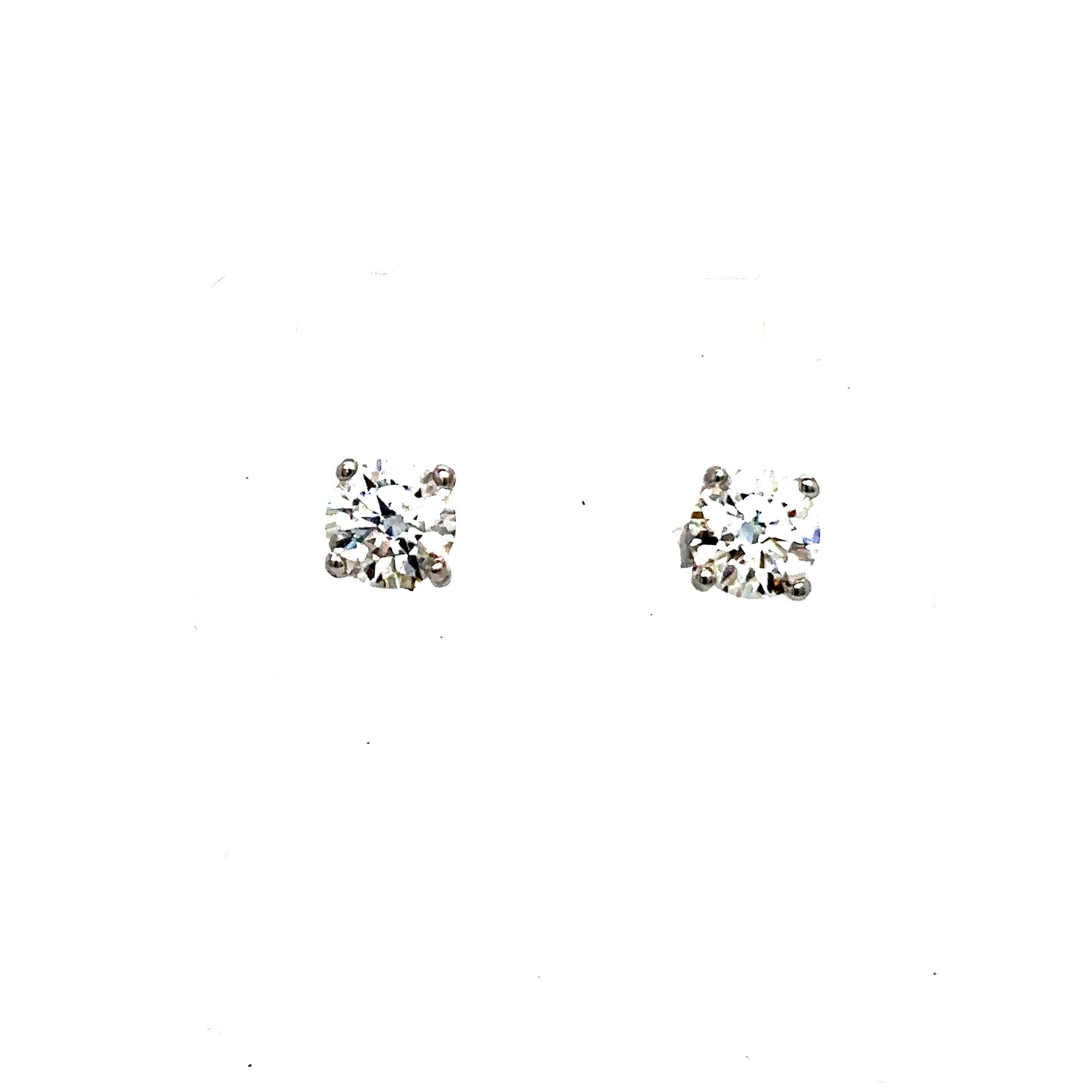 925 S.S. Solitaire Moissanite Earrings