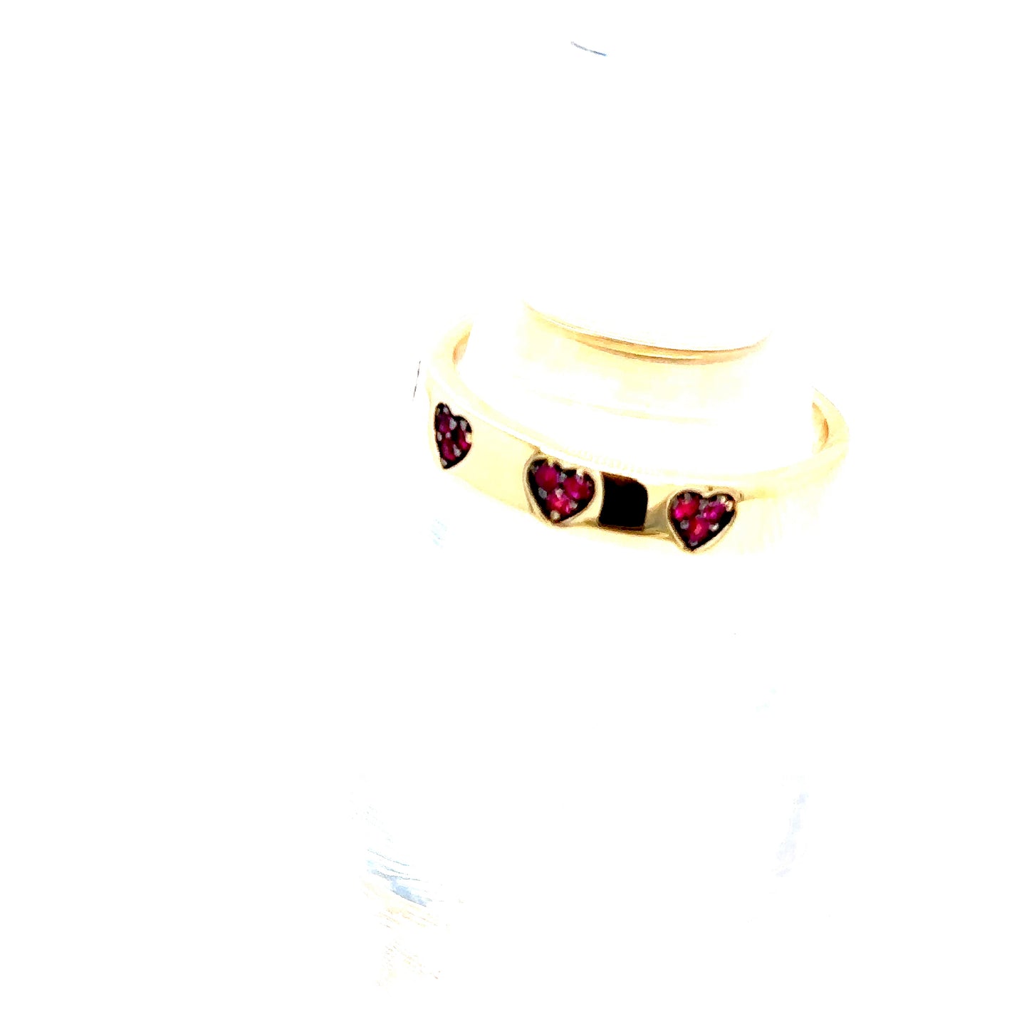 14k Gold Ruby Heart Ring