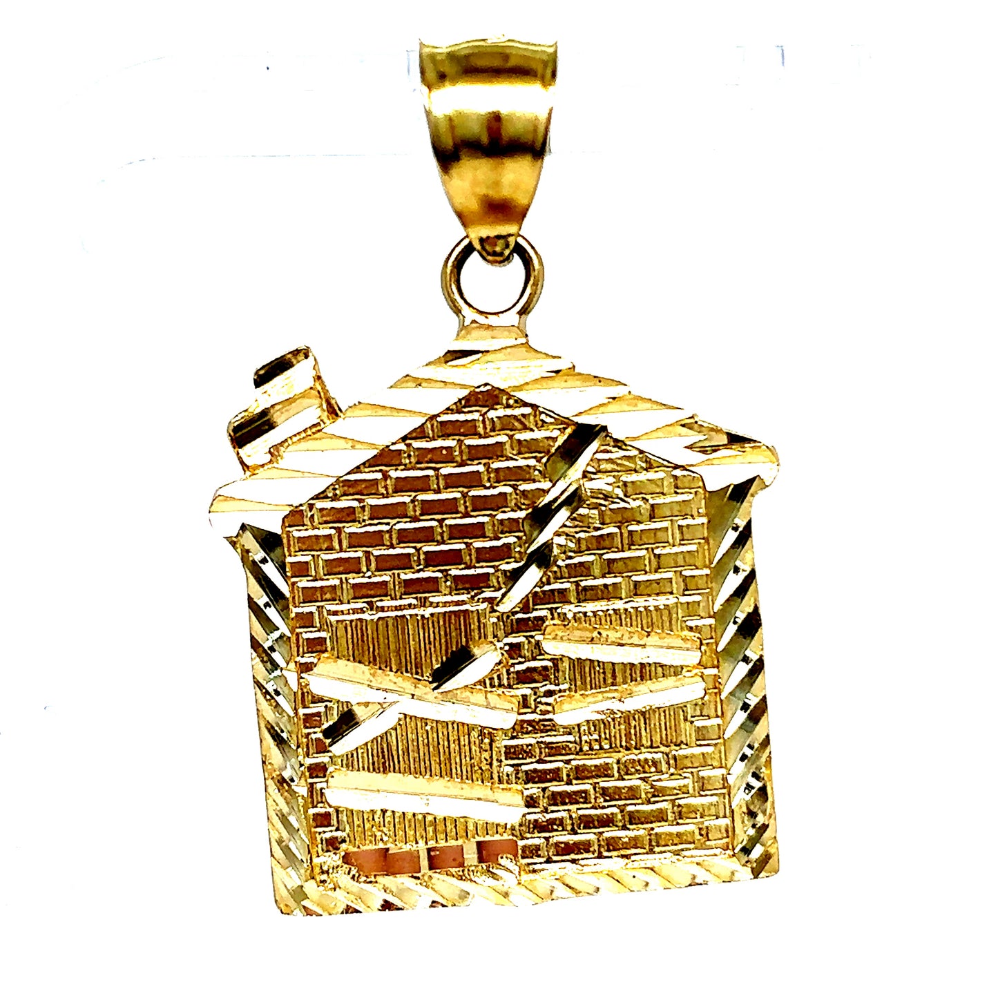 10k Gold Trap House Pendant