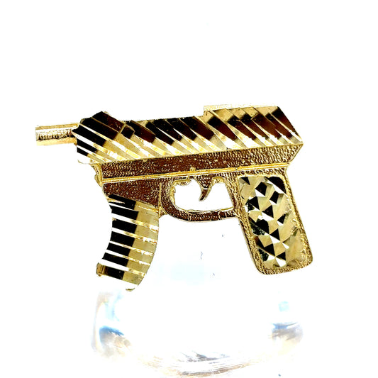 10k Gold Gun Ring