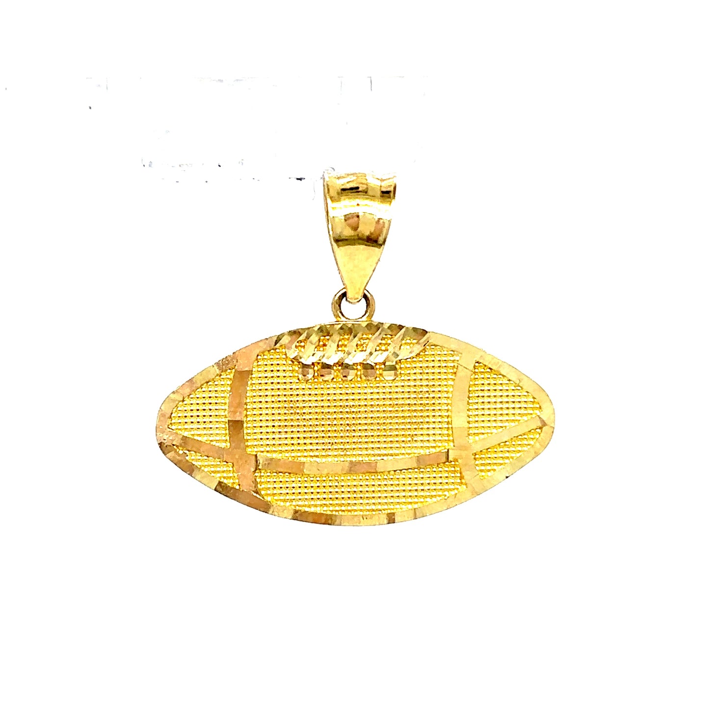 10k Gold Football Pendant