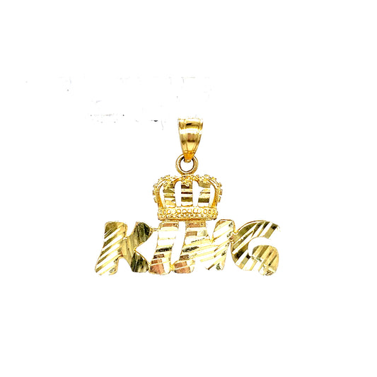 10k Gold King Pendant