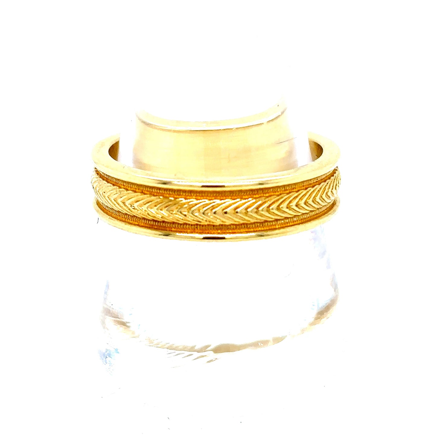 18k Gold Band Eternity Design Ring