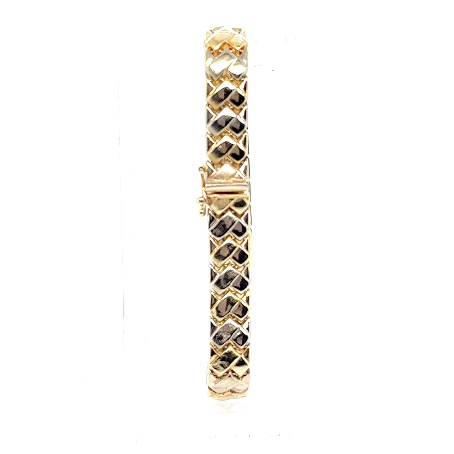 14k Gold Woven Design Bracelet