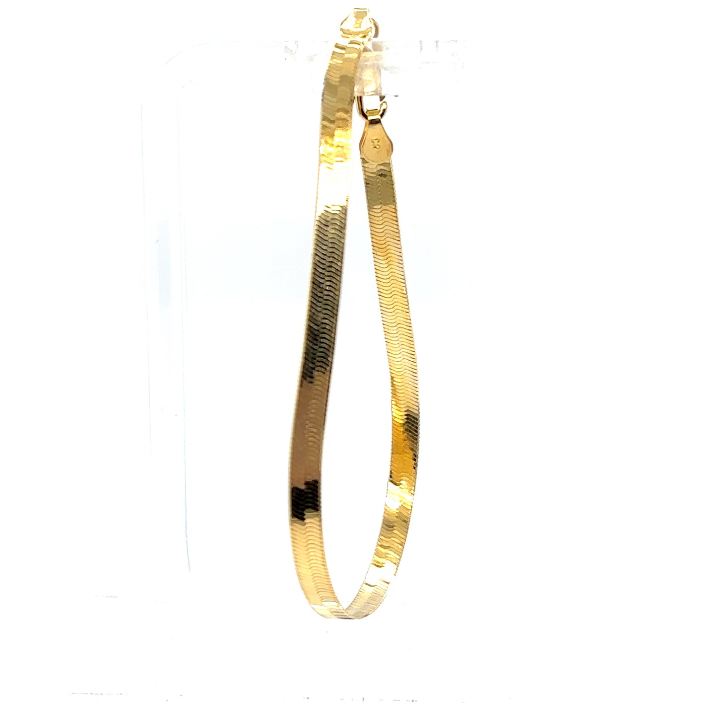 14k Gold Herringbone Bracelet