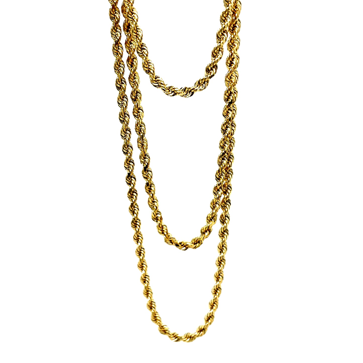 10k Yellow Gold 2mm Rope Chain