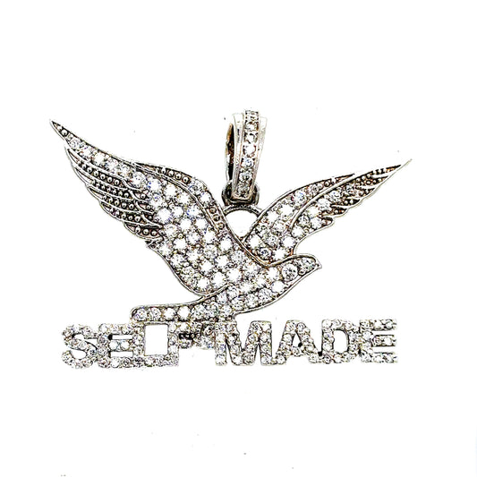 14k White Gold VS Diamond Selfmade Custom Pendant