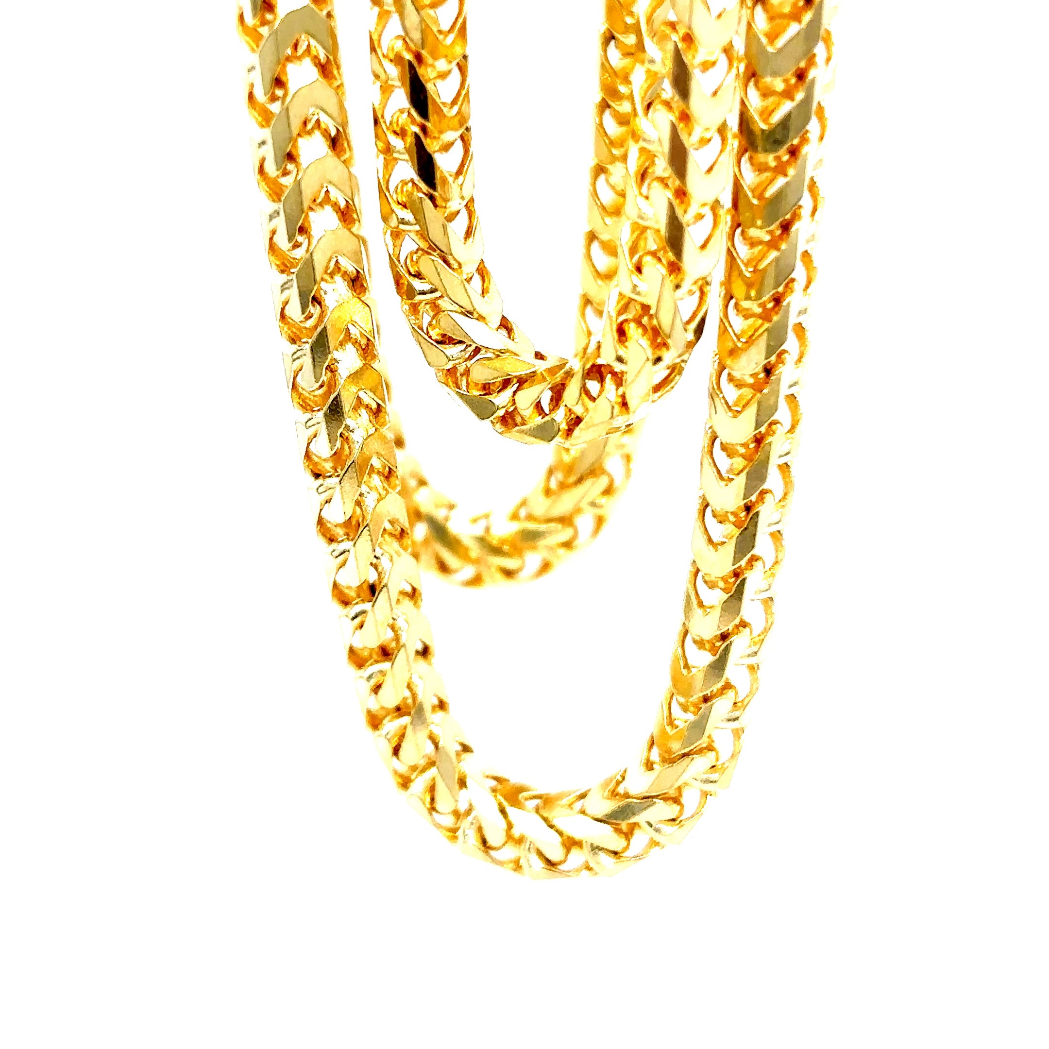14k Gold Franco Link Chains – D-Town Customs