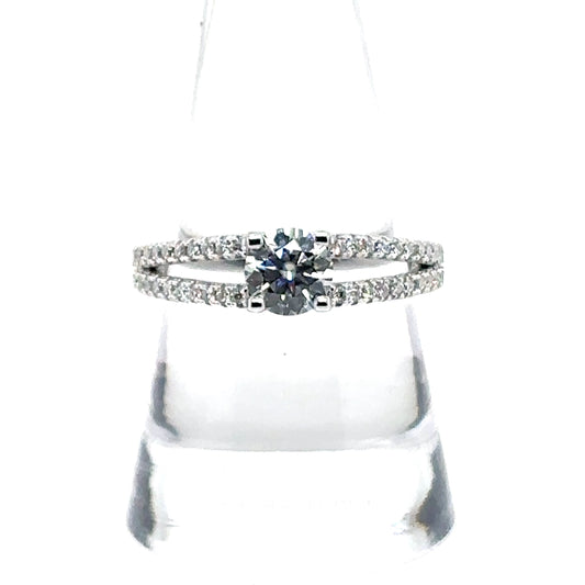 925 S.S. VVS Moissanite Ring