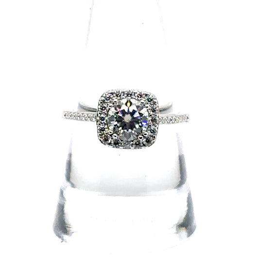 925 S.S. VVS Moissanite Ring