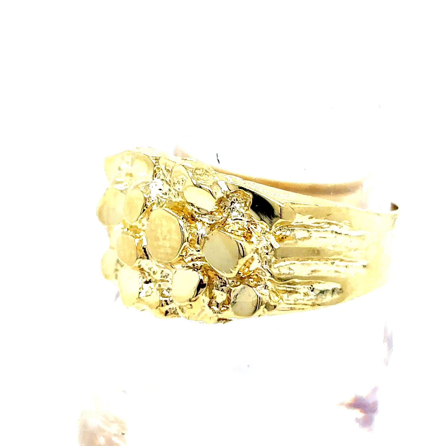 10k Yellow Gold Nugget Ring