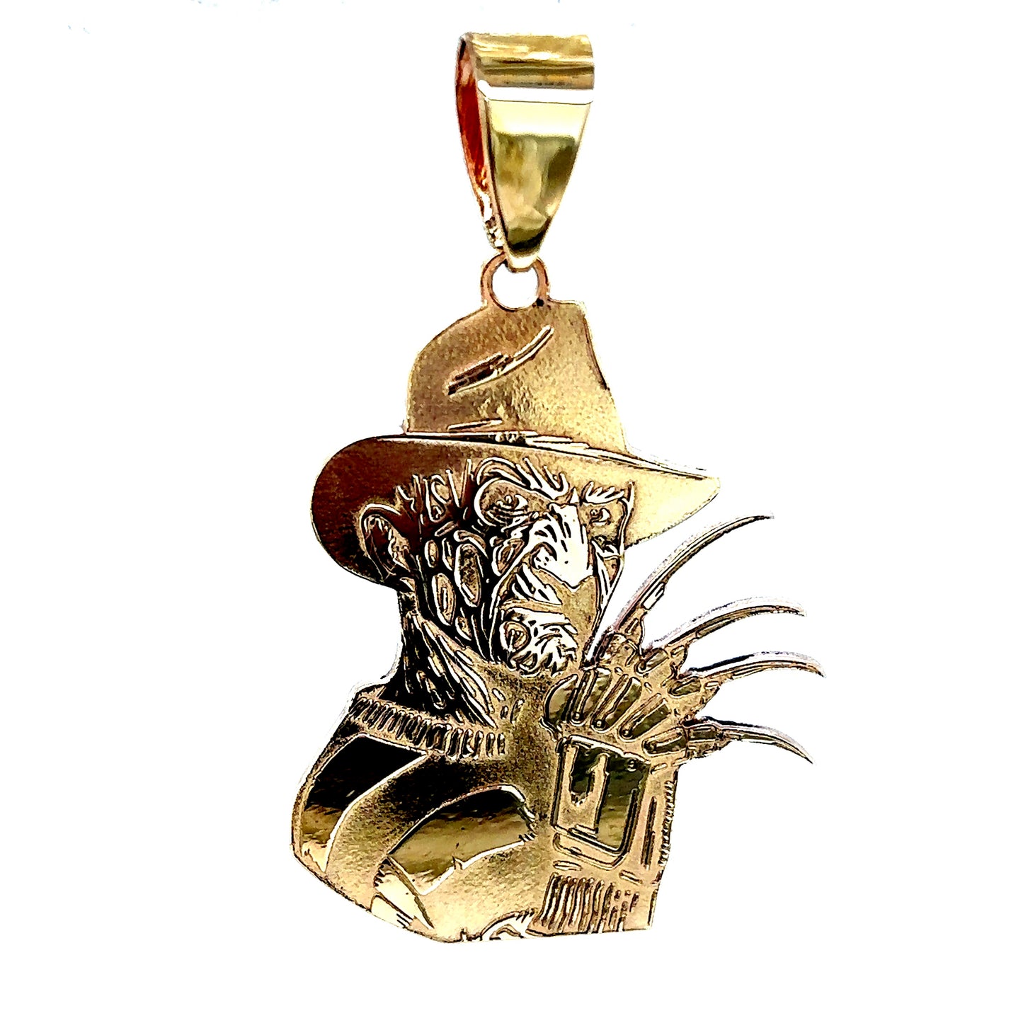 10k Gold Freddy Krueger Pendant