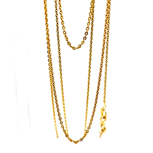 14k Yellow Gold Micro Link Chain