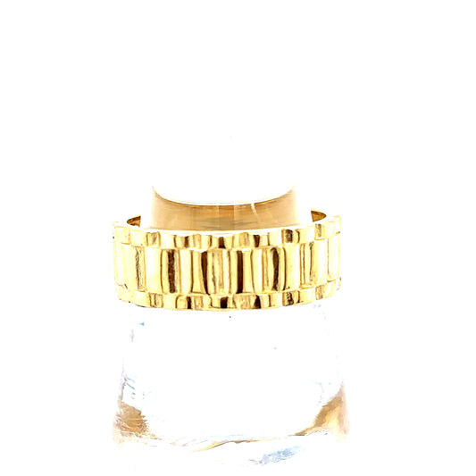 14k Yellow Gold Watch Style Band