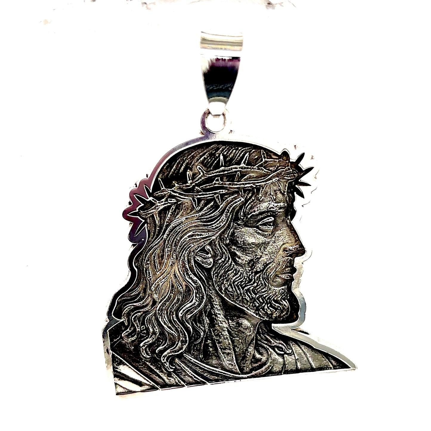 925 S.S. 3D Jesus Pendant