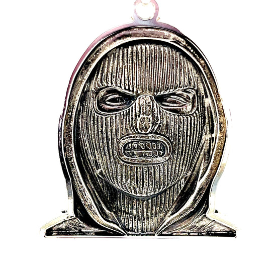 925 S.S. 3D Ski Mask Pendant