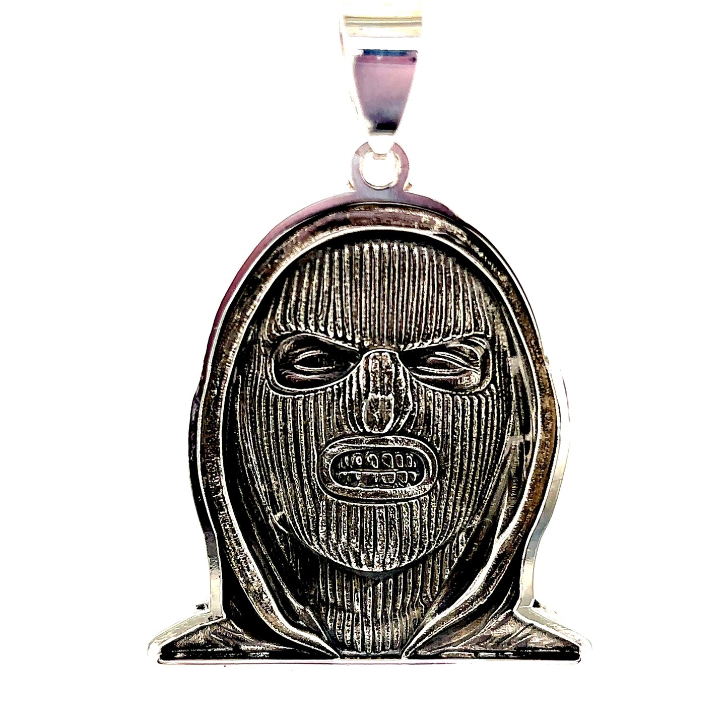 925 S.S. 3D Ski Mask Pendant