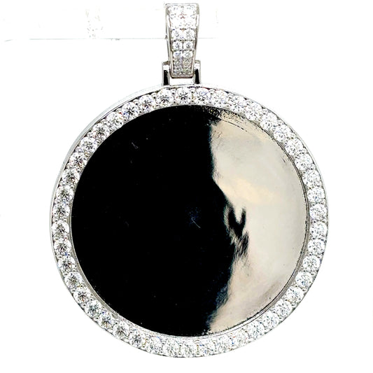 925 S.S. VVS Moissanite Memory Photo Pendant