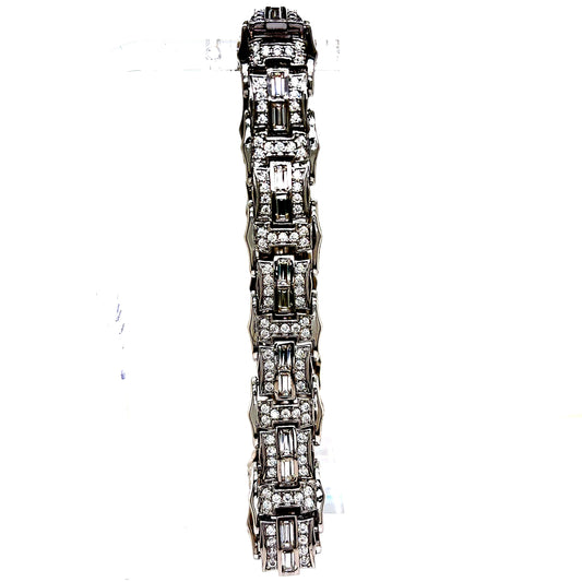 925 S.S. VVS Moissanite Watch Style Bracelet