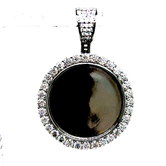 925 S.S. VVS Moissanite Photo Pendant