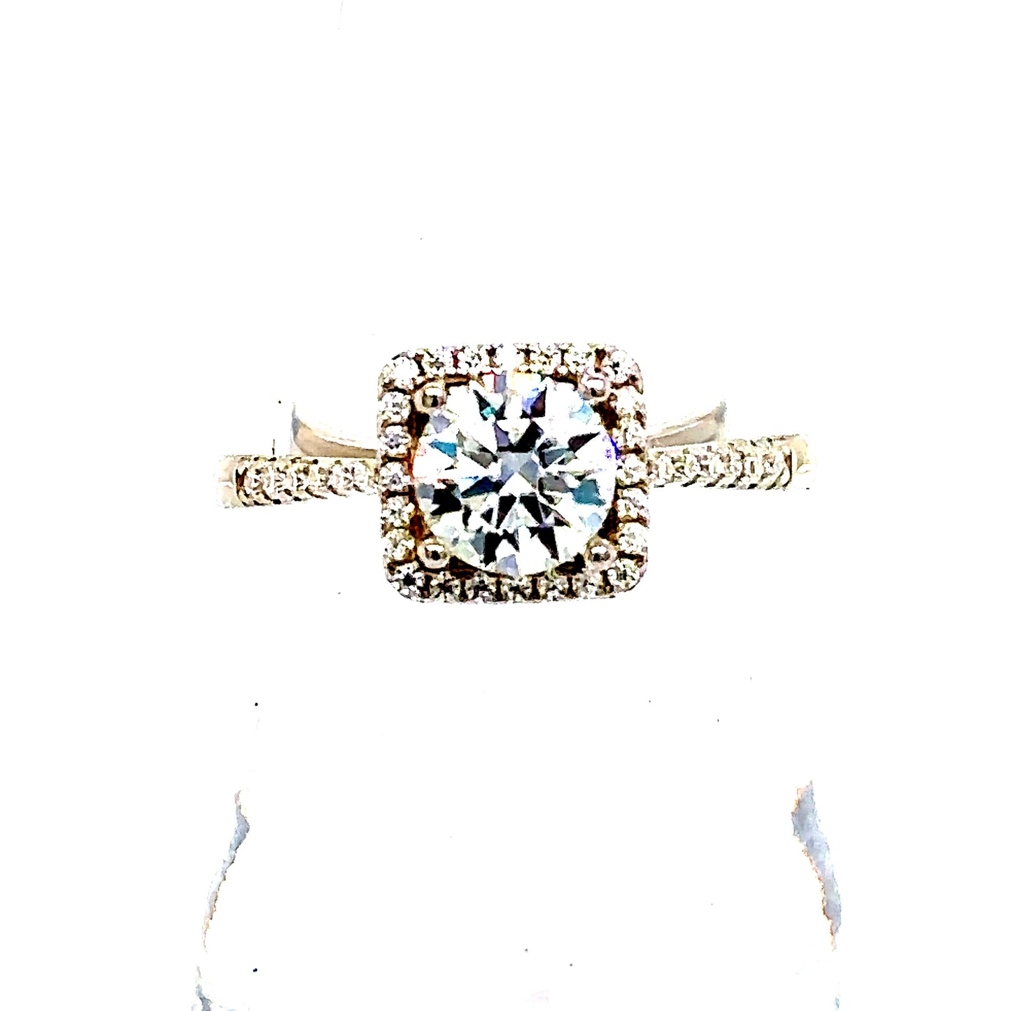 925 S.S. VVS Moissanite Engagement Ring