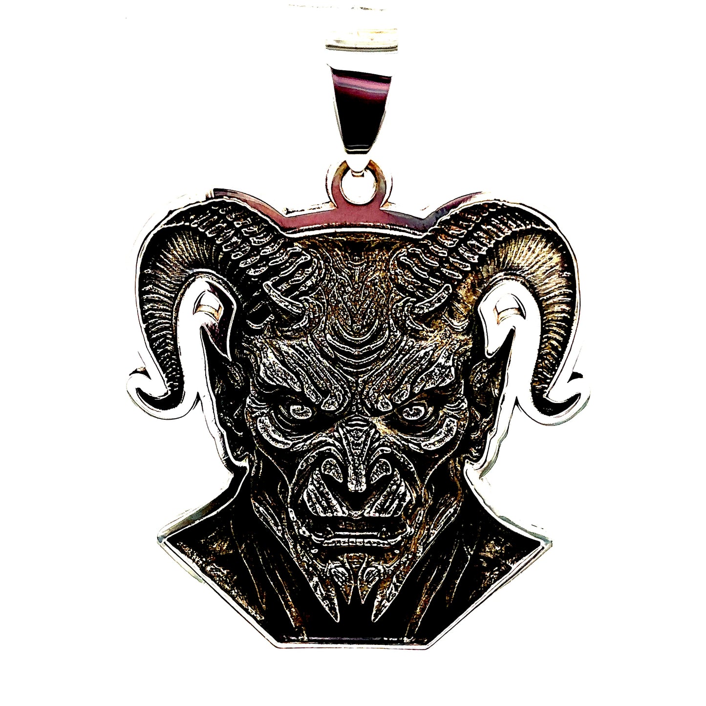 925 Sterling Silver Devil Pendant