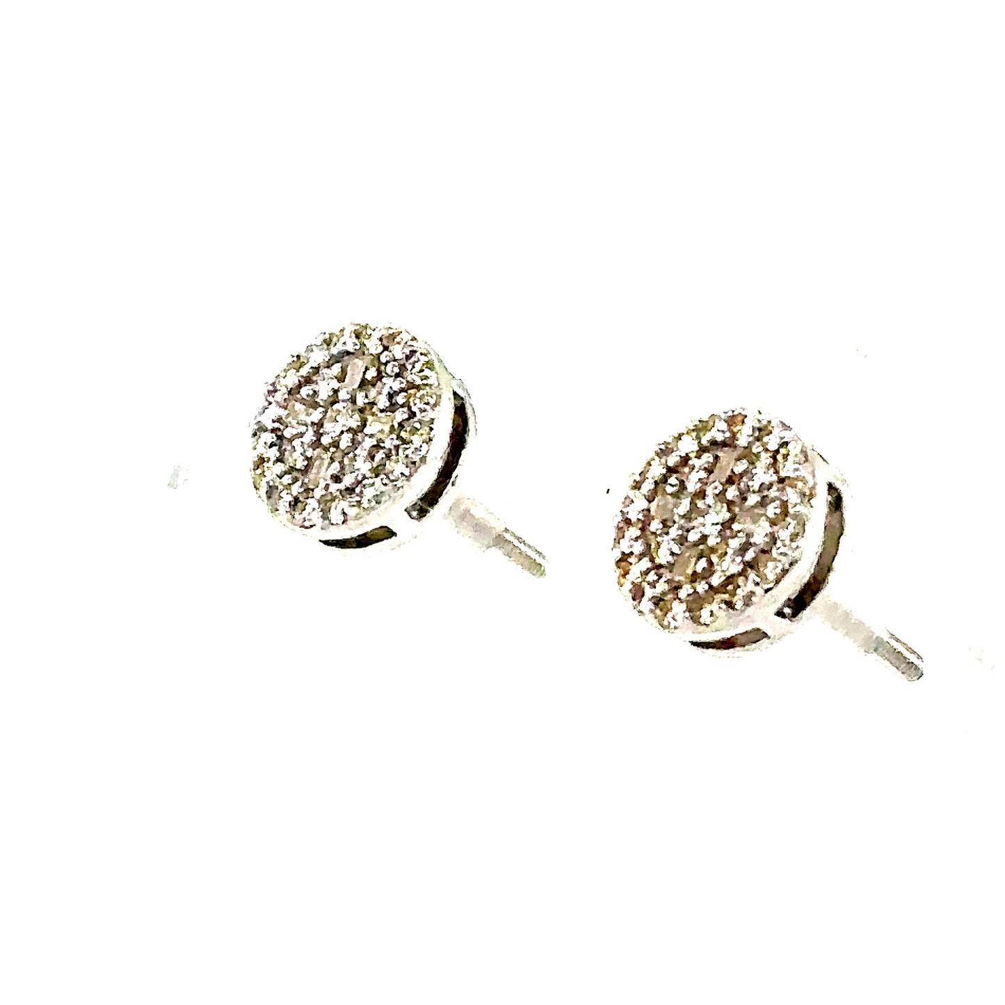 925 S.S. VVS Round Moissanite Earrings