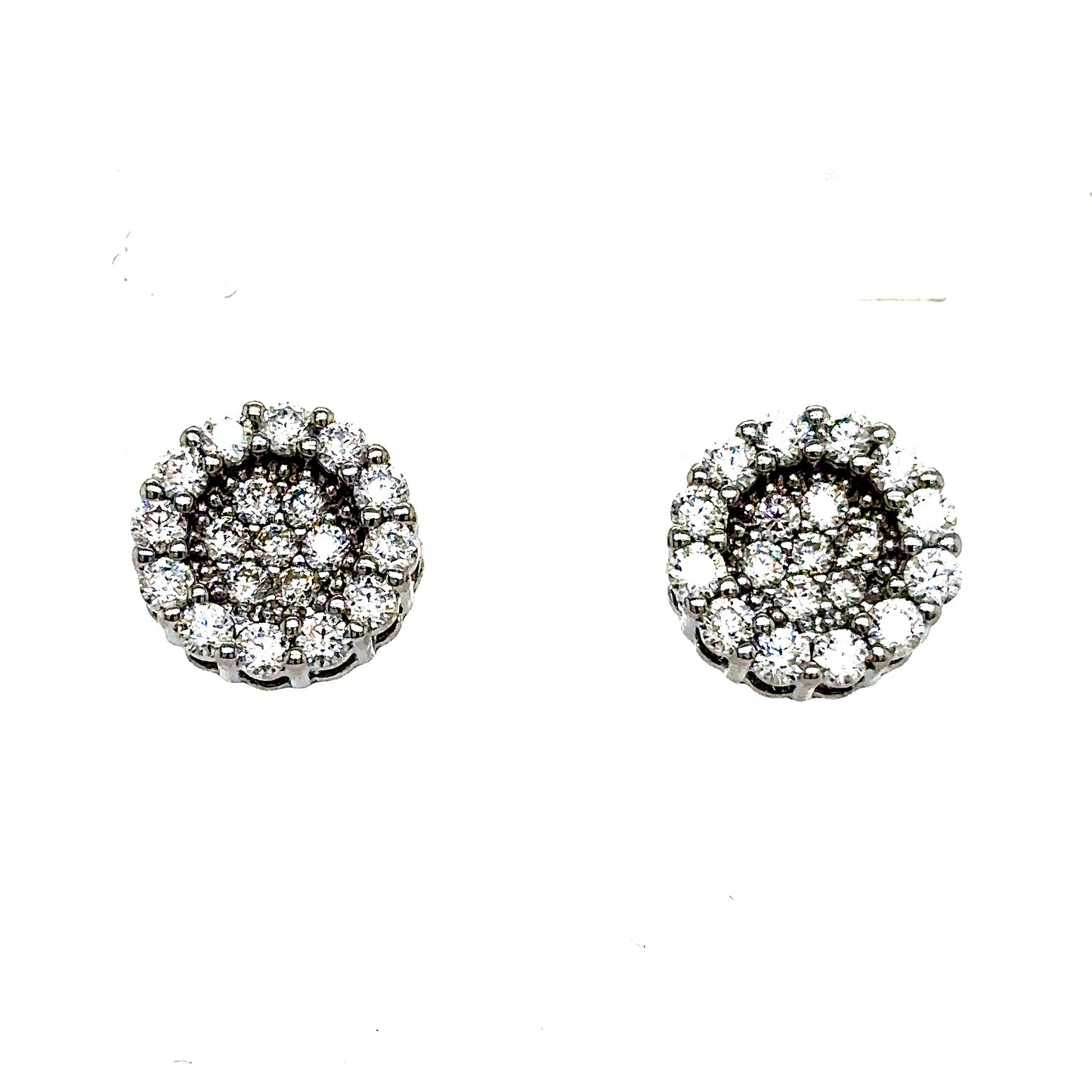 925 S.S VVS Moissanite Round Earrings