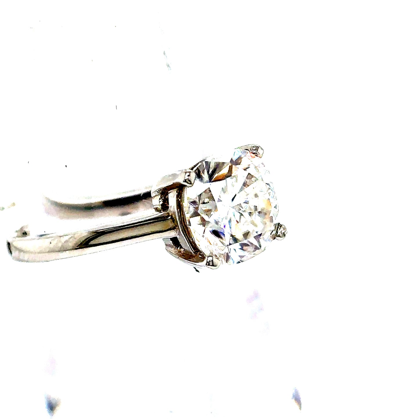 925 S.S. VVS Moissanite Solitaire Ring