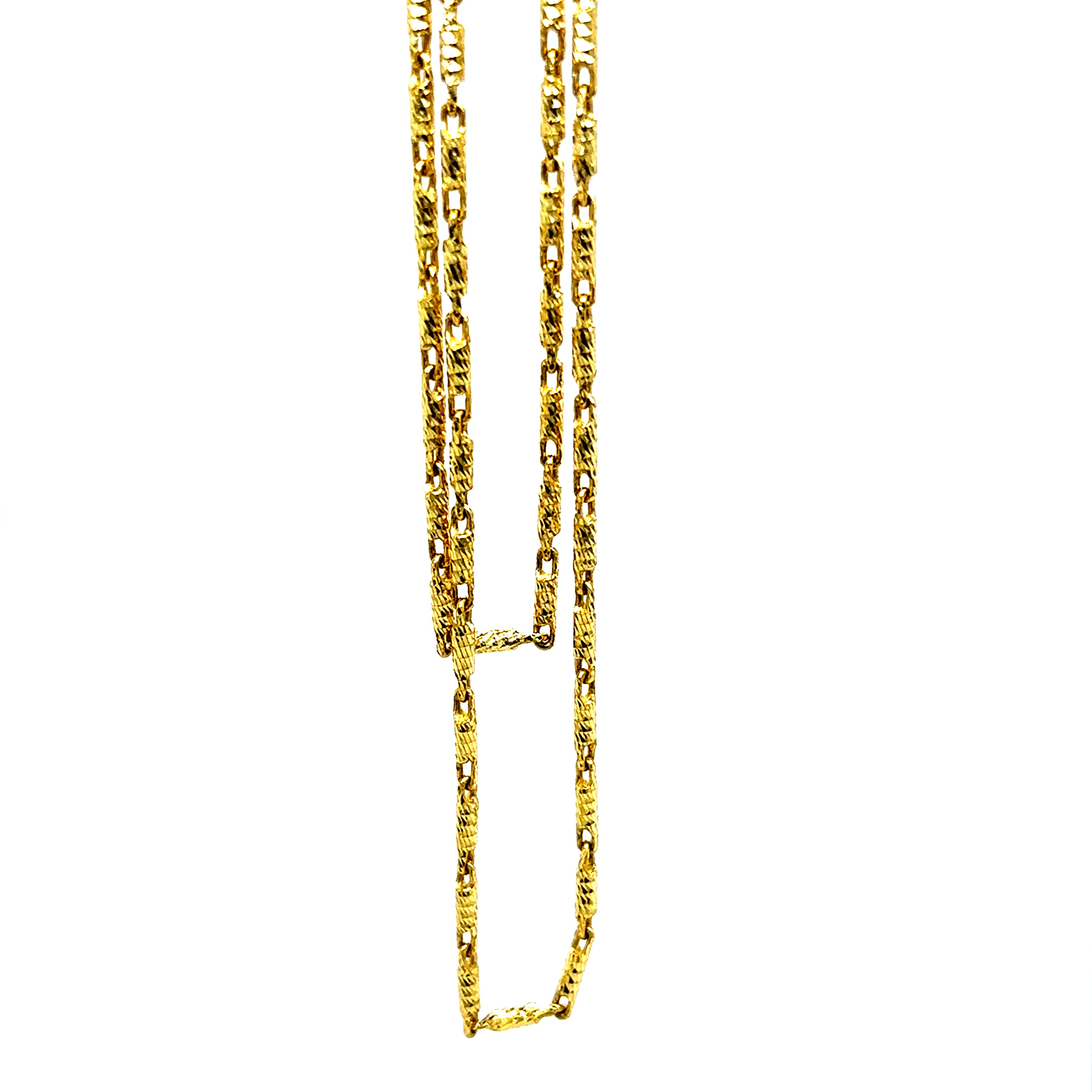 14k Yellow Gold Pasta Chain – D-Town Customs