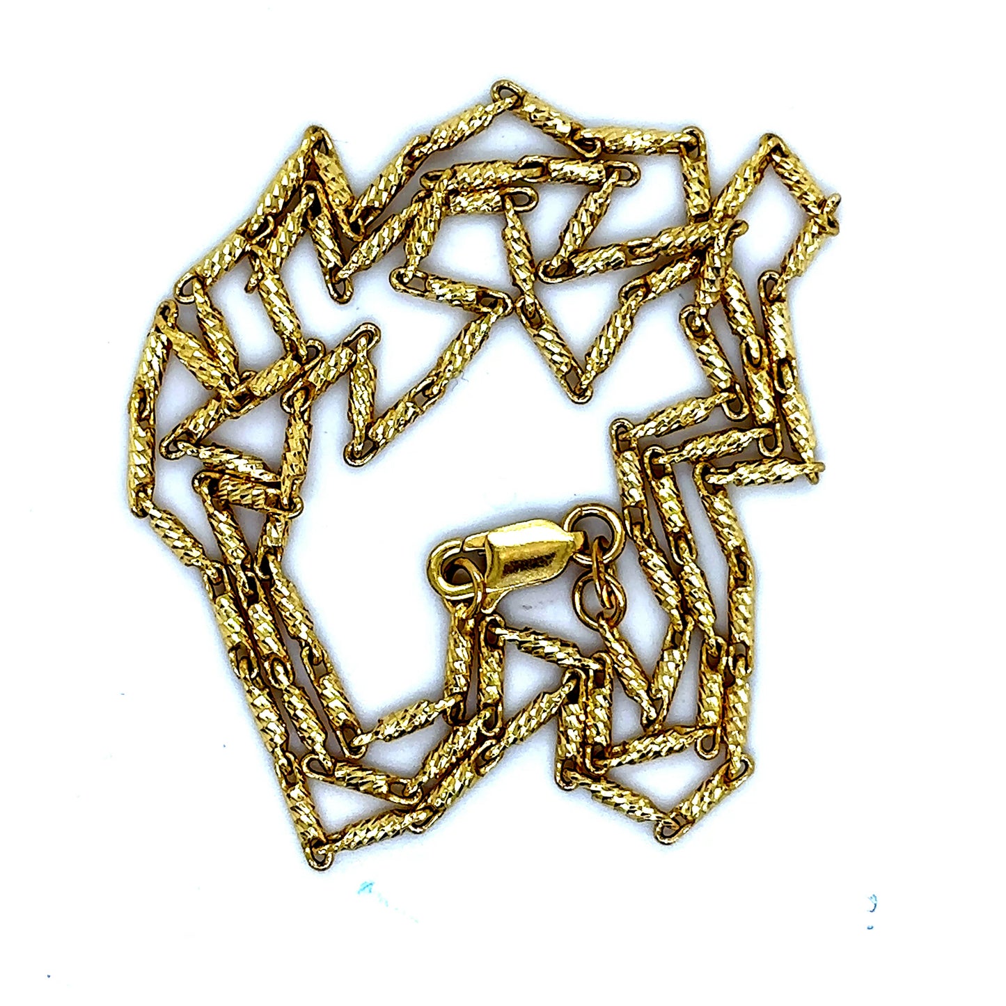14k Yellow Gold Pasta Chain