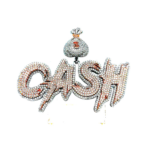 925 S.S. VVS Moissanite CASH Pendant