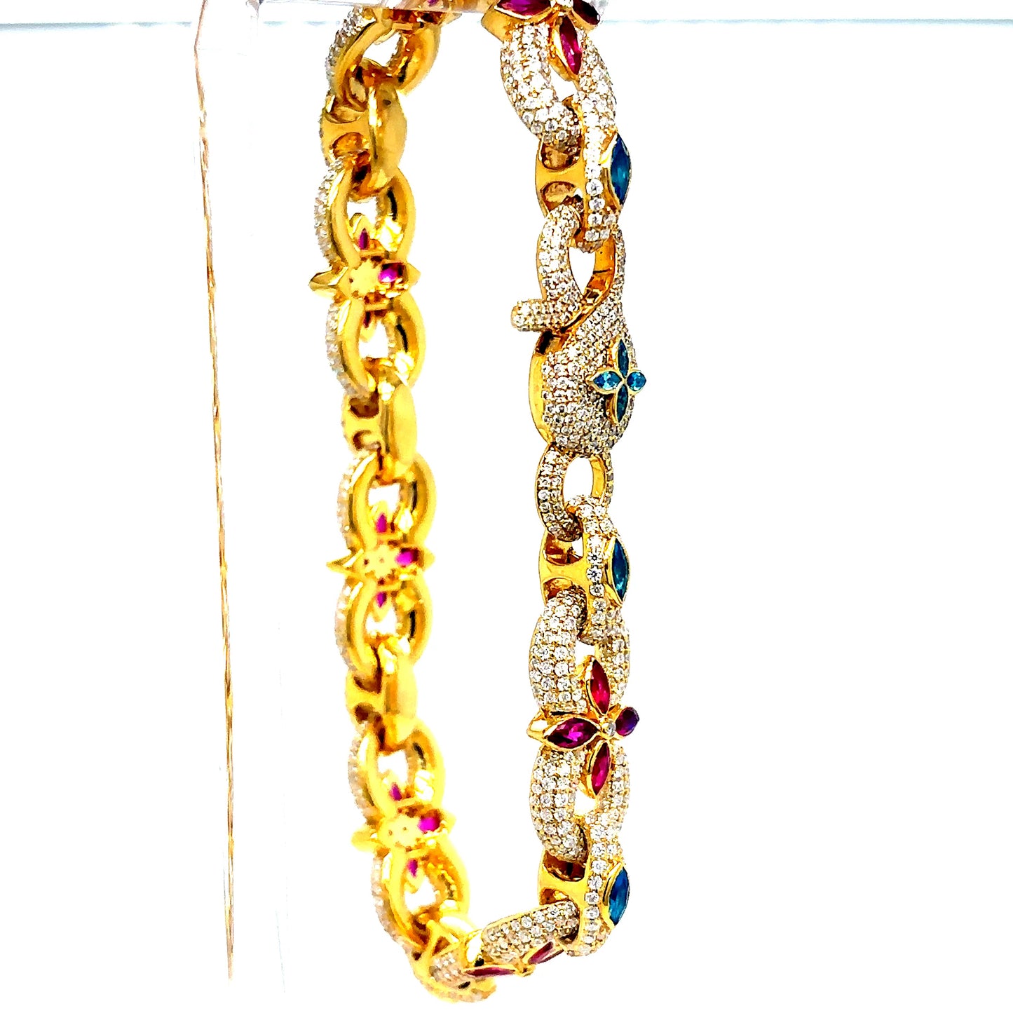 925 S.S. VVS Moissanite Infinity Bracelet