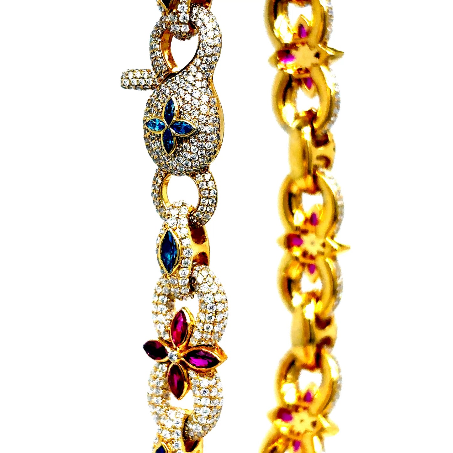 925 S.S. VVS Moissanite Infinity Bracelet