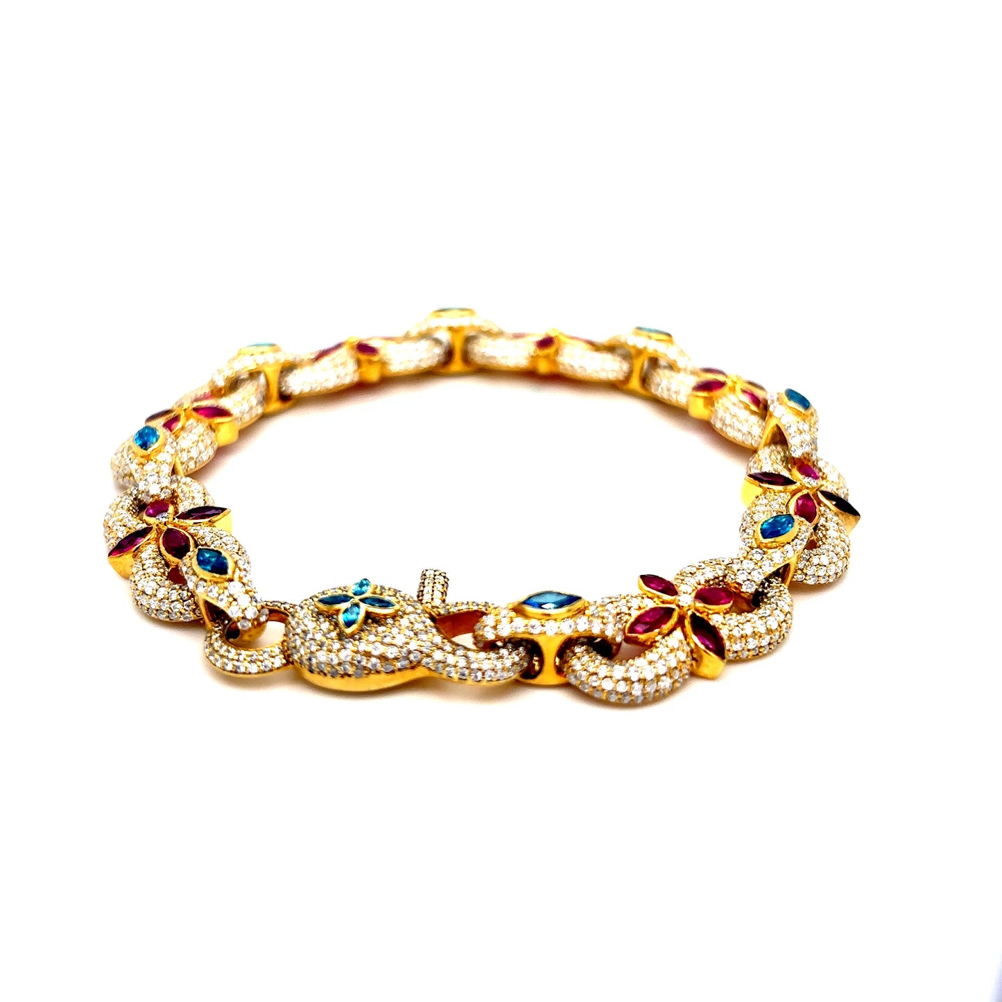 925 S.S. VVS Moissanite Infinity Bracelet