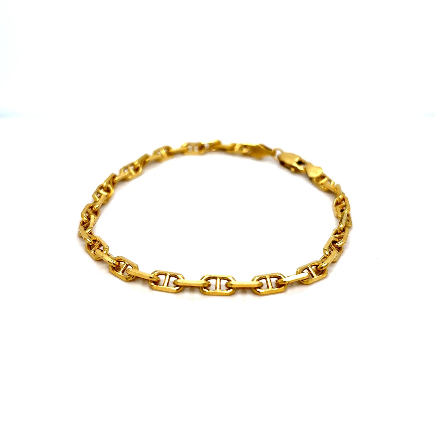 14k Gold Designer Link Bracelet