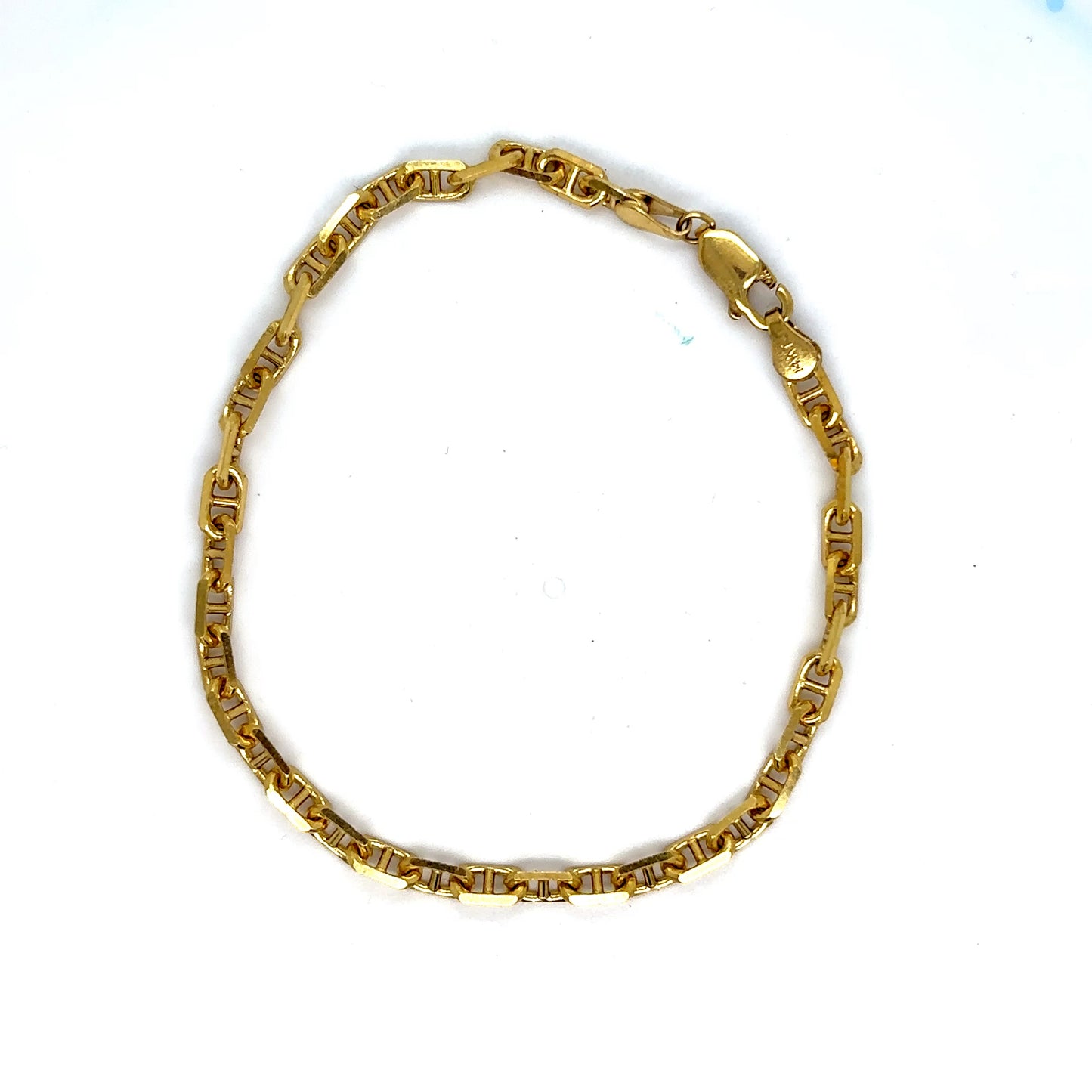 14k Gold Designer Link Bracelet